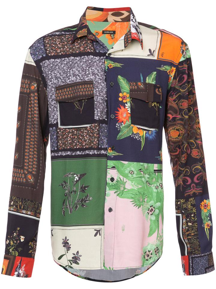 Osklen - Patchwork Print Shirt - Men - Viscose - G, Viscose