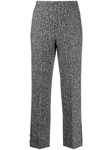 20:52 Marl Cigarette Trousers - Black