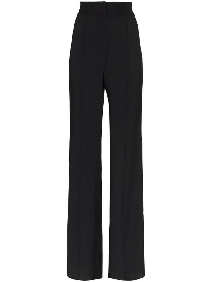 Rockins Contrast Stripe Wide-leg Trousers - Black