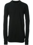11 By Boris Bidjan Saberi Long Sweatshirt, Men's, Size: S, Black, Cotton