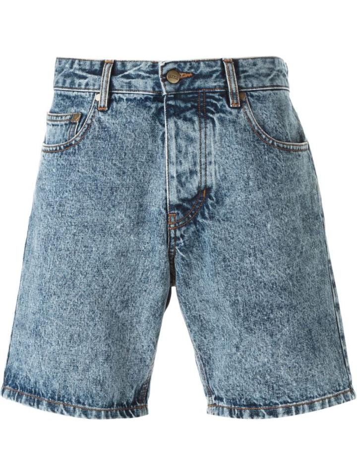 Ami Alexandre Mattiussi Denim Shorts, Men's, Size: S, Blue, Cotton