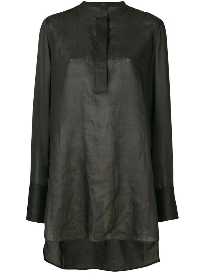 Joseph Concealed Front Shirt - Black