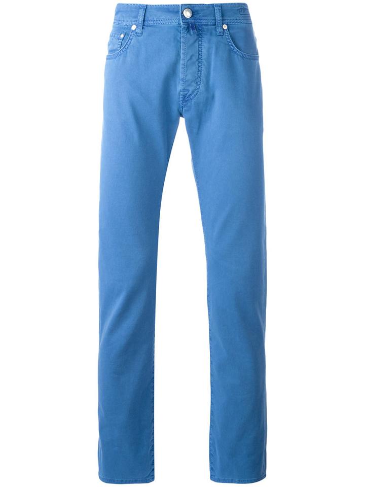 Jacob Cohen - Slim-fit Trousers - Men - Cotton/spandex/elastane - 35, Blue, Cotton/spandex/elastane