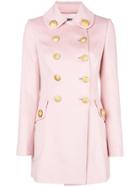 Dolce & Gabbana Double-breasted Fitted Coat - Pink