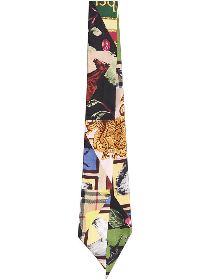 Burberry Archive Scarf Print Silk Slim Scarf - Multicolour
