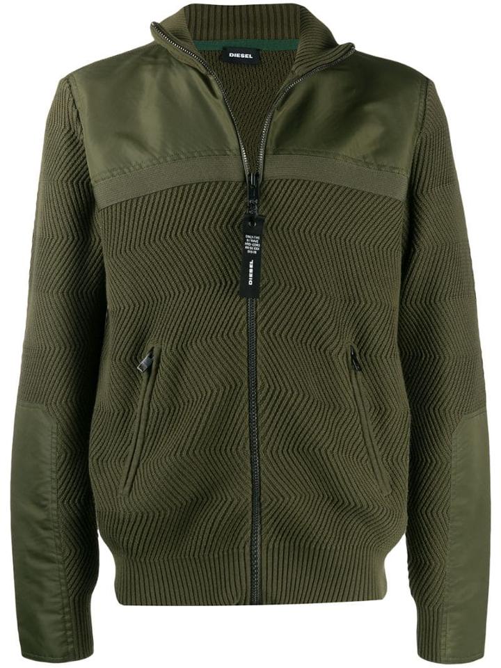 Diesel K-many High-neck Jacket - Green