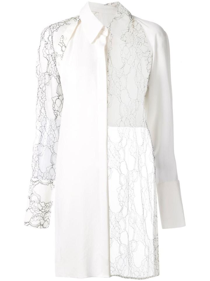 Dion Lee Lace Binary Shirt - White
