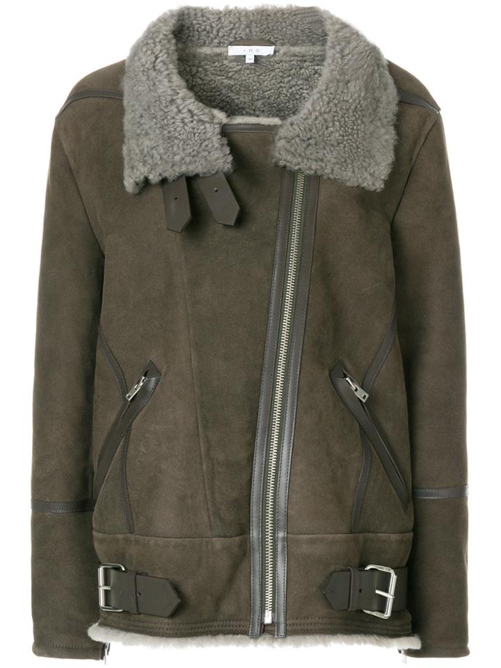 Iro Barrett Shearling Jacket - Grey