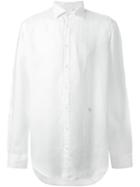 Massimo Alba 'canary' Shirt, Men's, Size: Large, White, Linen/flax