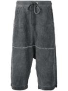 Lost & Found Rooms Drawstring Waistband Shorts, Men's, Size: Xs, Grey, Linen/flax/cotton