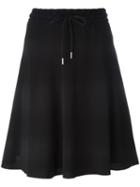 See By Chloé Embroidered Trim Drawstring Skirt, Women's, Size: 36, Black, Polyester/spandex/elastane/viscose