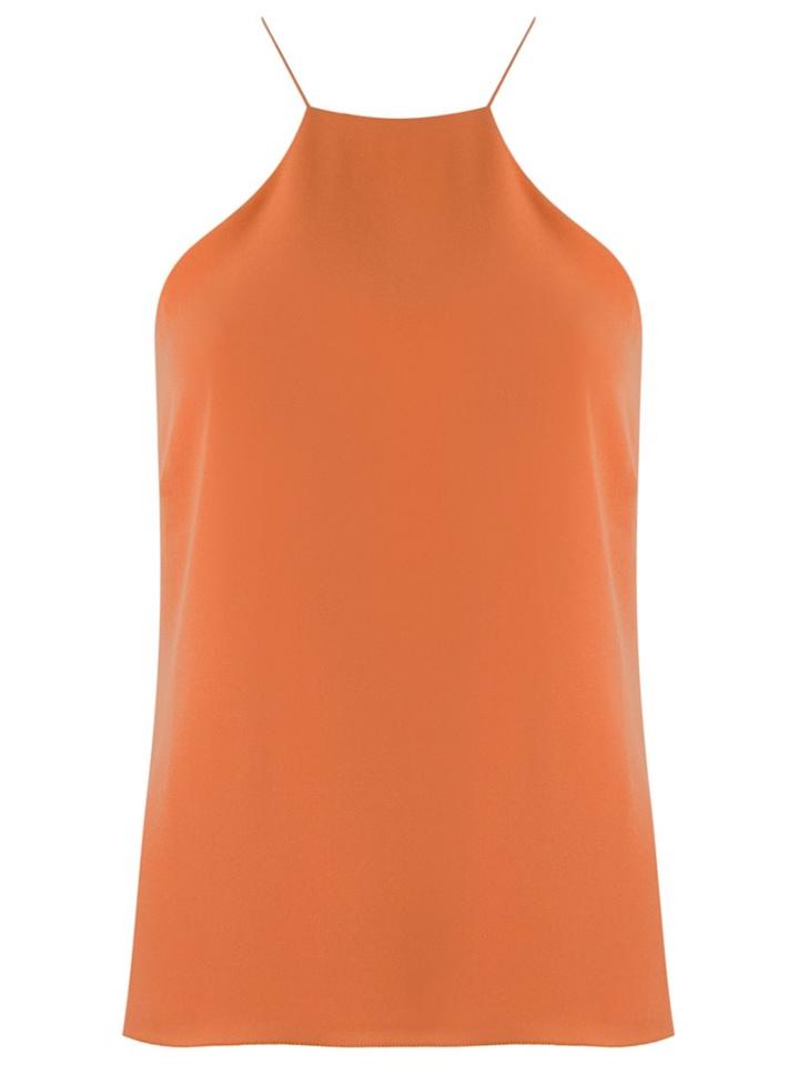 Egrey Spaghetti Straps Blouse, Women's, Size: 40, Yellow/orange, Polyester