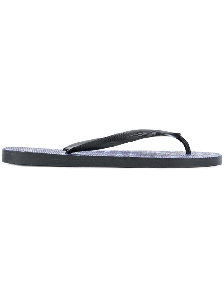 Mc2 Saint Barth Tommy Shark Print Flip-flops - Blue