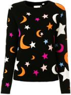 Chinti & Parker Cashmere Midnight Sky Sweater - Black