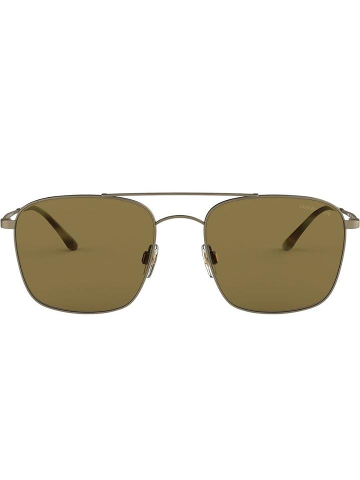 Giorgio Armani Aviator Sunglasses - Gold