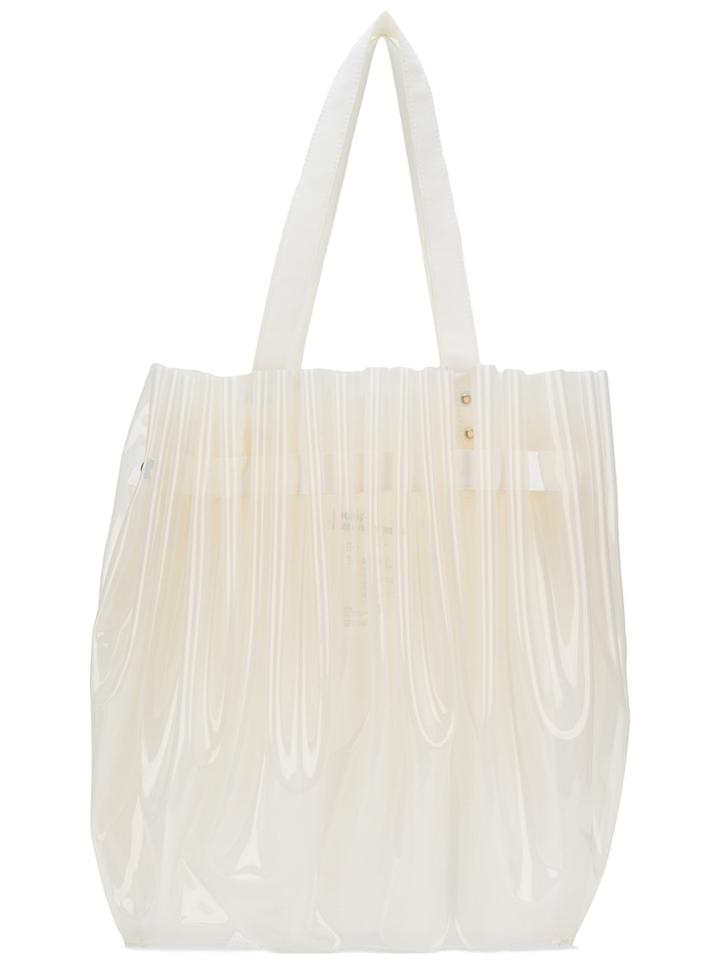 Comme Des Garçons Noir Kei Ninomiya Shopper Tote - White