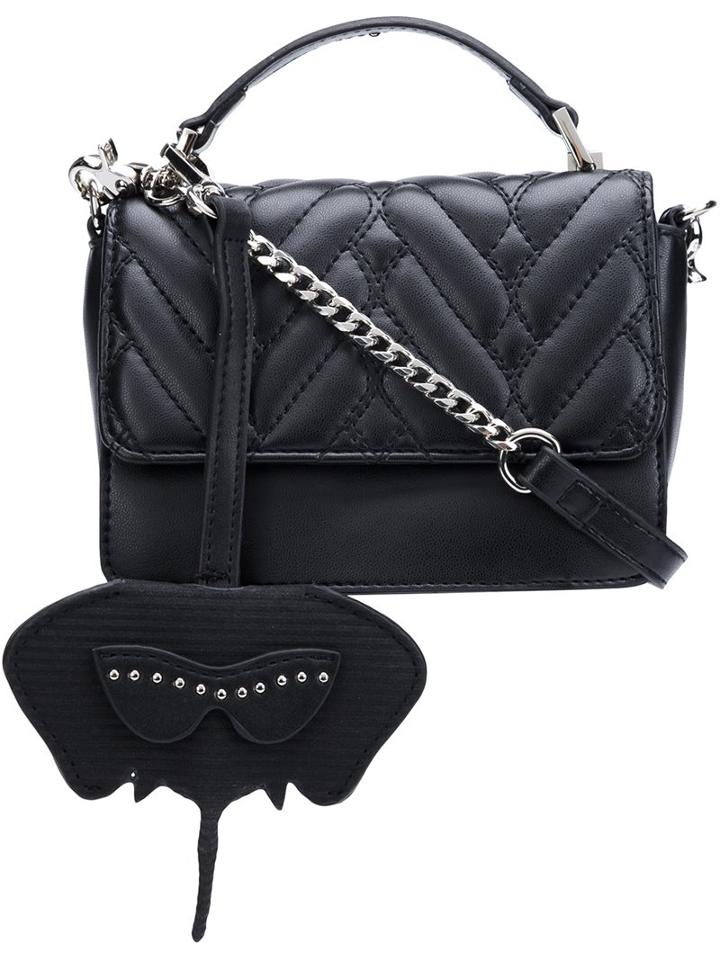 Christian Siriano Small Quilted Flap Satchel