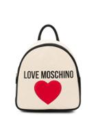Love Moschino Heart Patch Backpack - Neutrals