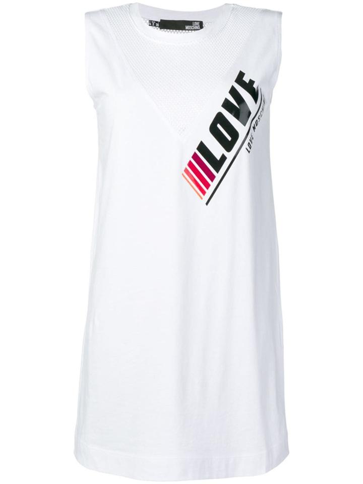Love Moschino Love Tank Dress - White