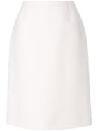 Giambattista Valli Straight Skirt - White