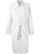 Yves Saint Laurent Pre-owned Zipped Up Trench Coat - White