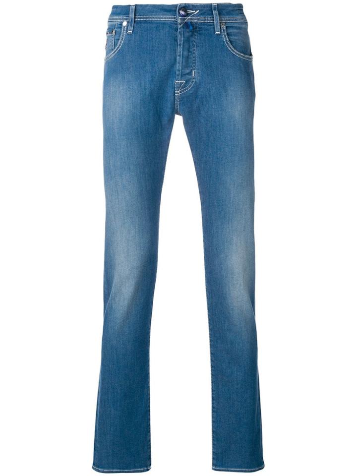 Jacob Cohen Embroidered Detail Jeans - Blue