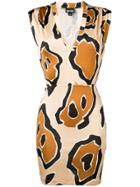 Just Cavalli Abstract Print Mini Dress - Neutrals