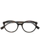 Fendi Eyewear Tortoiseshell Round Frames - Brown