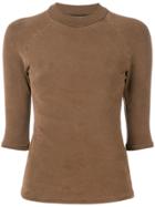 Yeezy Half Sleeve Sweatshirt - Brown