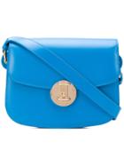 Calvin Klein 205w39nyc Small Round Lock Shoulder Bag - Blue