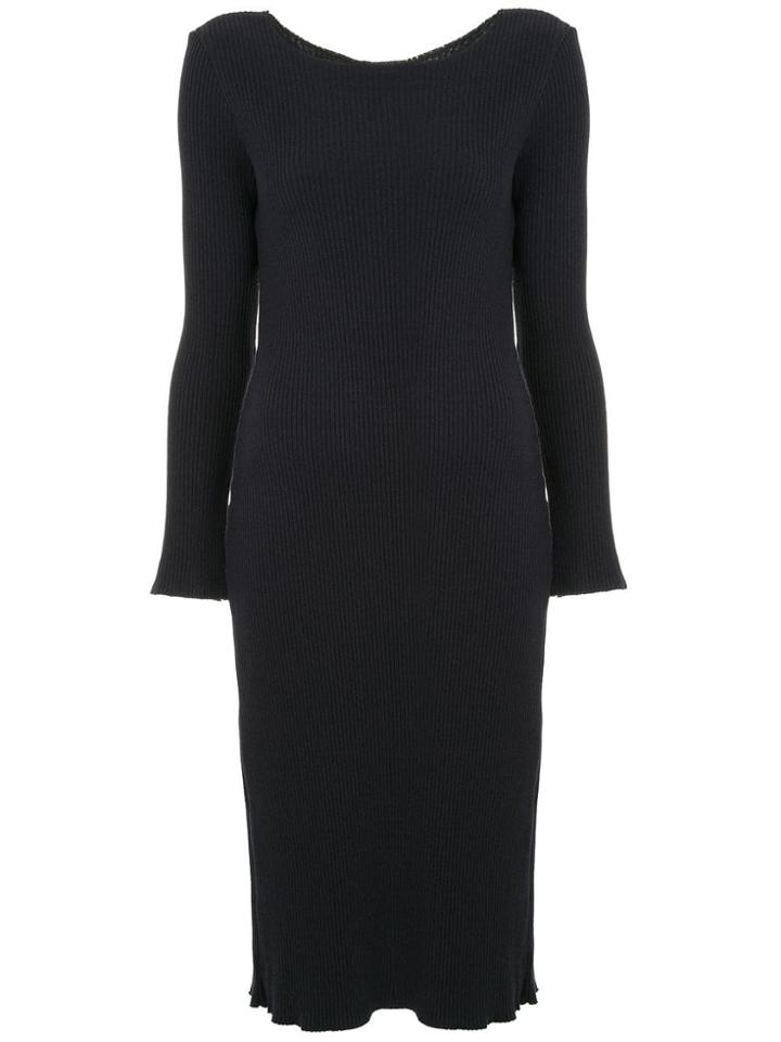 H Beauty & Youth Ribbed Midi Dress - Blue