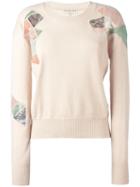 Emilio Pucci Lace Detailing Jumper, Women's, Size: Medium, Nude/neutrals, Wool/silk/cashmere