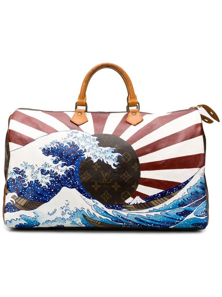 Louis Vuitton Pre-owned Japanese Print Travel Bag - Brown