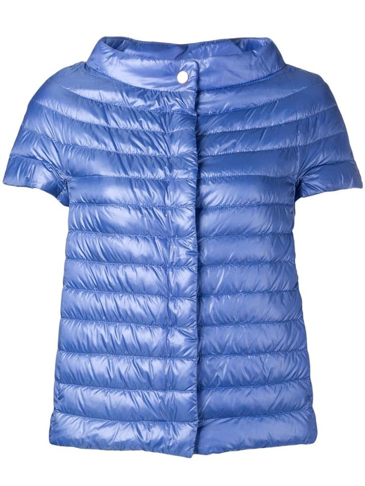 Herno Shortsleeved Padded Jacket - Purple
