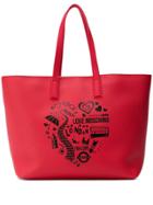 Love Moschino London Print Shopper Tote - Red