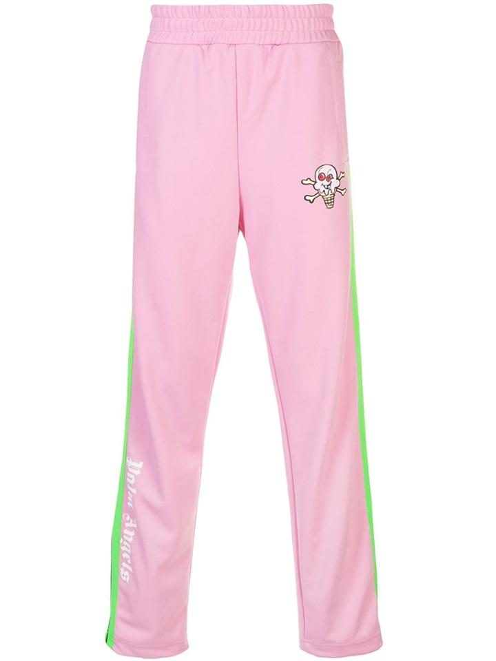 Palm Angels Contrasting Side Panel Track Pants - Pink