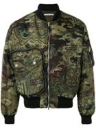 Givenchy Camouflage Bomber Jacket - Green