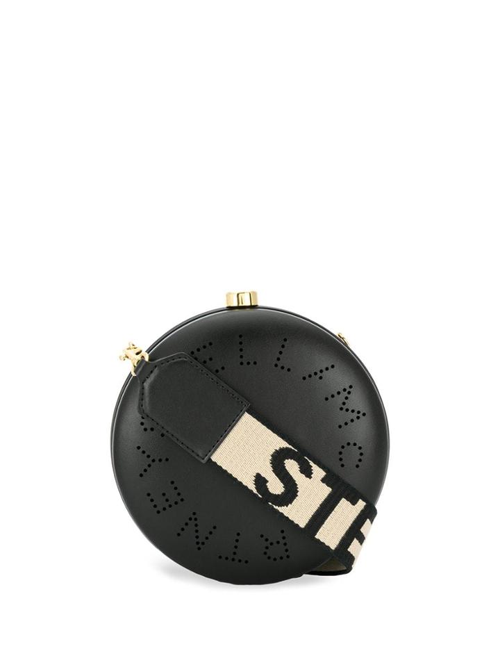 Stella Mccartney Stella Logo Round Shoulder Bag - Black