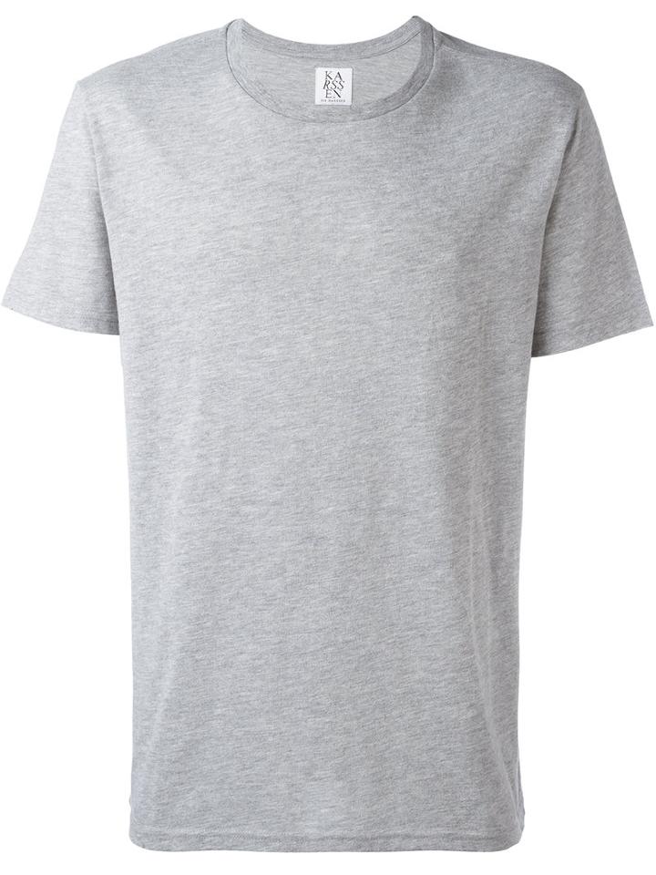Zoe Karssen Zero Print T-shirt, Men's, Size: Medium, Grey, Cotton/polyester