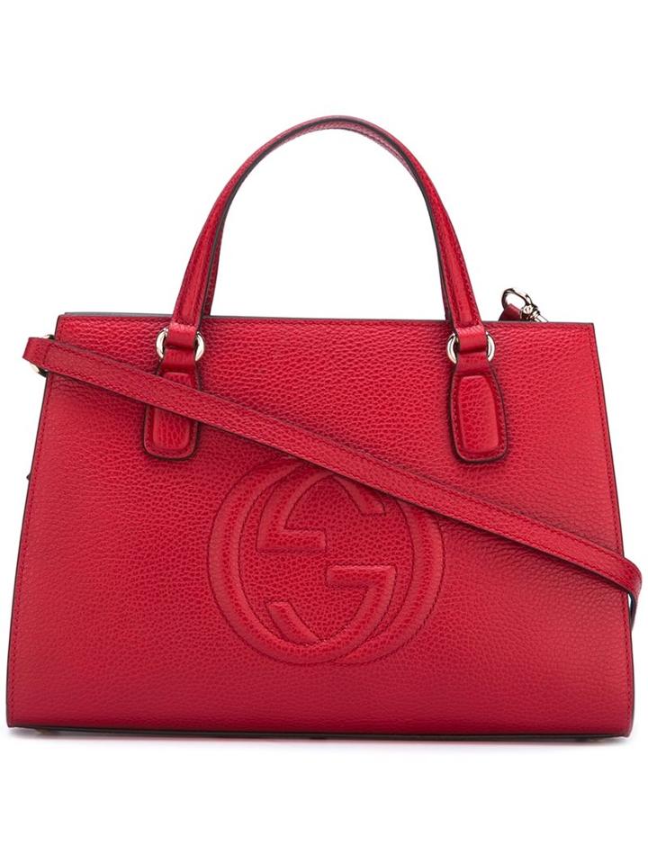 Gucci 'soho' Top Handle Bag, Women's, Red, Leather