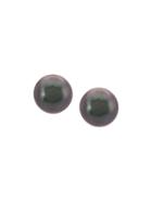 Baggins 18kt White Gold 8mm Black Tahitian Pearl Studs - Grey