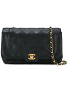 Chanel Vintage Quilted Flap Bag, Women's, Blue