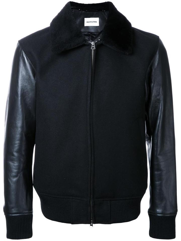 Monkey Time Lightweight Jacket, Men's, Size: Large, Black, Polyester/wool
