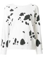 Marc Jacobs - Spot Printed Sweatshirt - Women - Cotton - L, White, Cotton