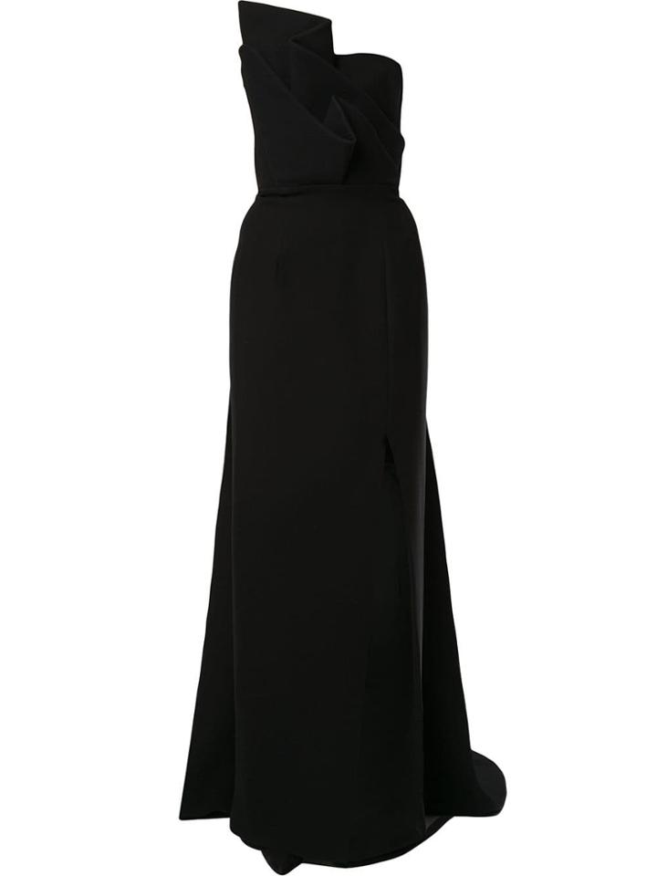 Azzi & Osta Architectural Train Gown - Black