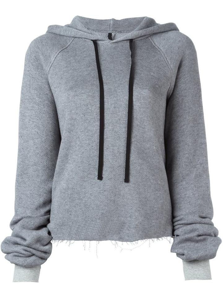 Unravel Raw Hem Hoodie