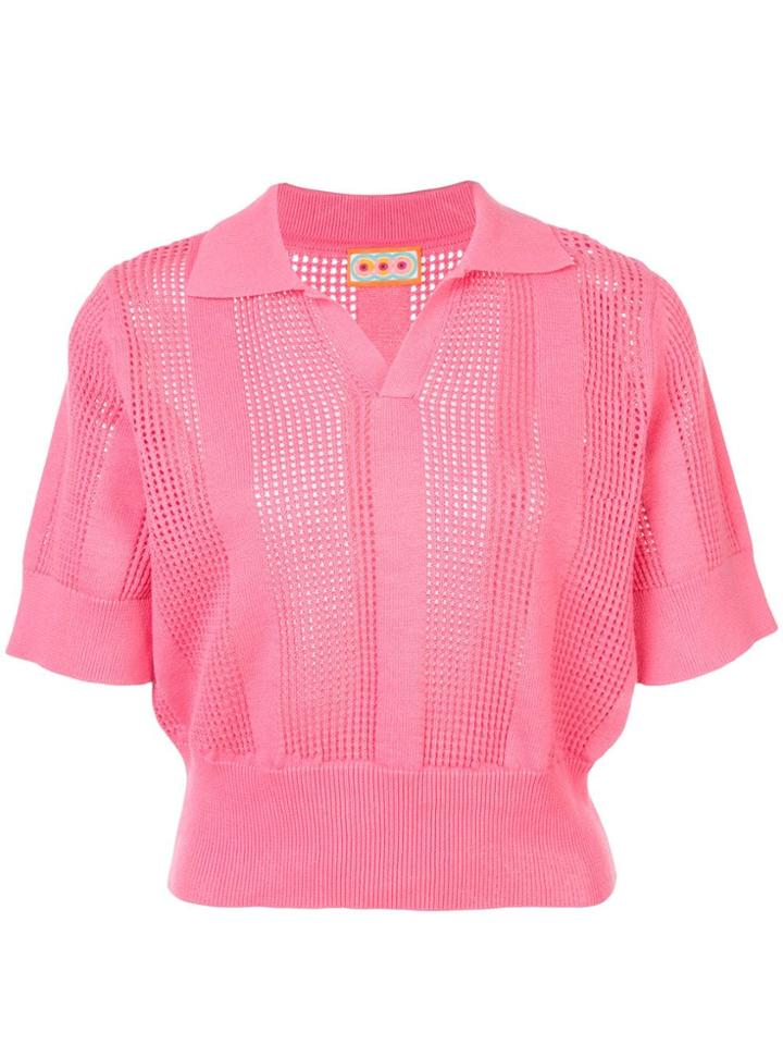 Lhd Le Phare Knitted Polo - Pink