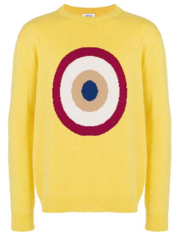 Circled Be Different Crete Jumper - Yellow & Orange