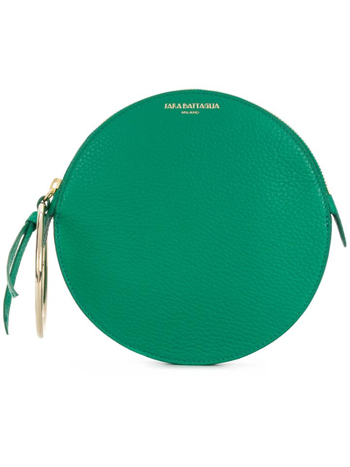 Sara Battaglia Bracelet Bag - Green