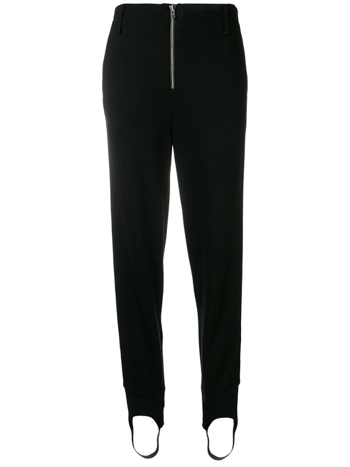 Closed Stirrup Tapered Trousers - Black
